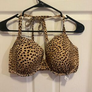 Shade & Shore Tan and Black Leopard Bikini